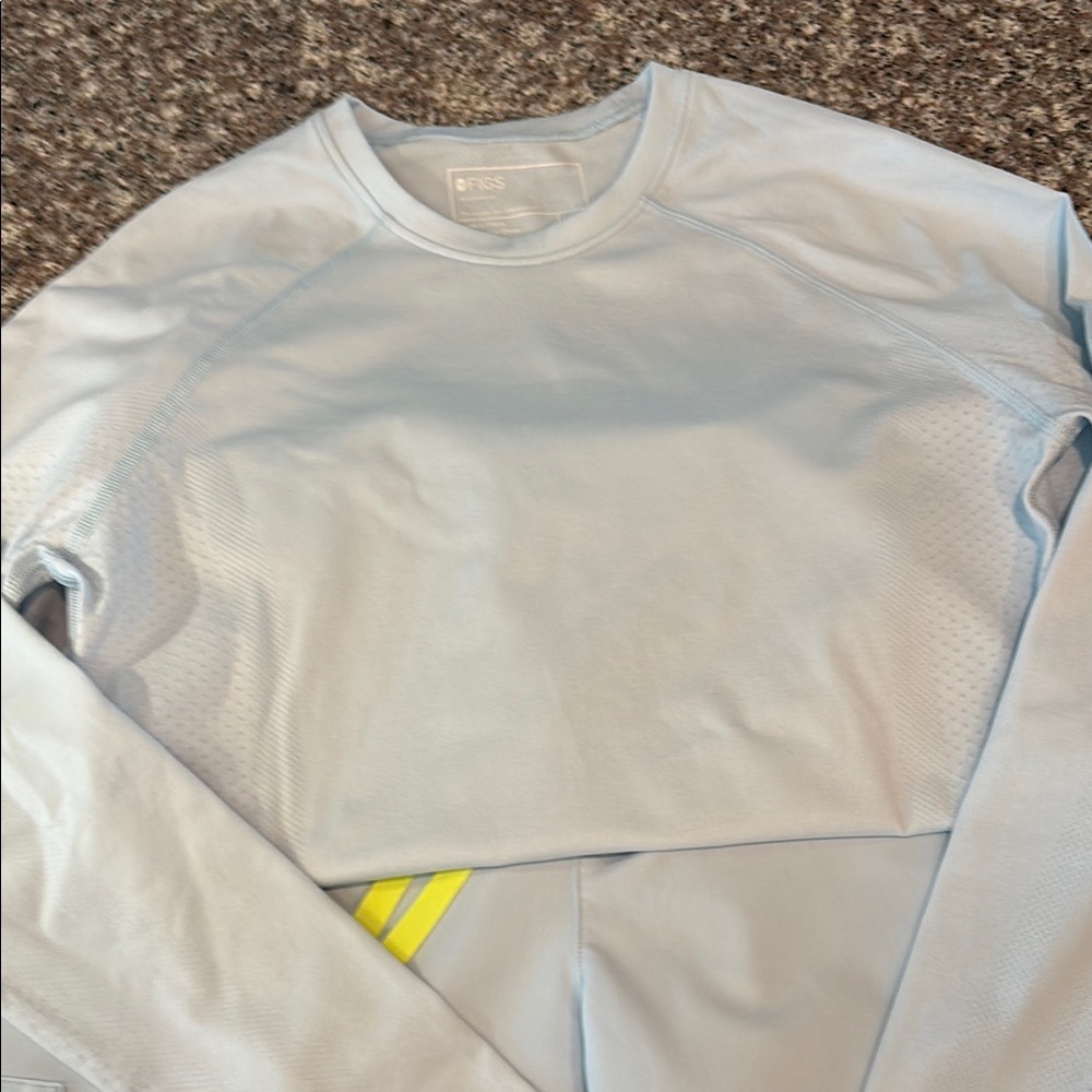 Light Blue Long Sleeve Athletic Top